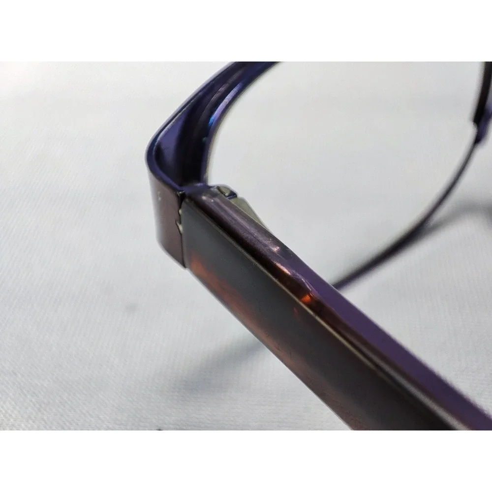 Marchon NYC Uptown Carnegie 210 Eyeglass Frames 51-17-135 Purple Brown